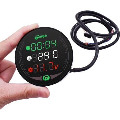 For Ducati MONSTER M900 M750 M620 M600 HYPERMOTARD 1100 Motorcycle Tester LED Display Waterproof Voltmeter Multifunction Meter