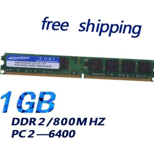 KEMBONA Brand new sealed memory ddr2 800 1gb ram PC 6400 ,compatible with 667Mhz 533MHZ work on all motherboard