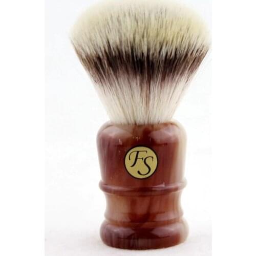 "FS"-24MM G4 Synthetic Fiber Shaving Brush Faux Agate Handle+FREE STAND+FREE SHIPPING