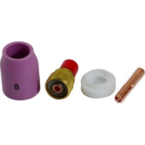 TIG Gas Lens KIT 1/8" 45V27 10N25 54N14 54N01 FIT SR WP17 18 26 Torch 4PK