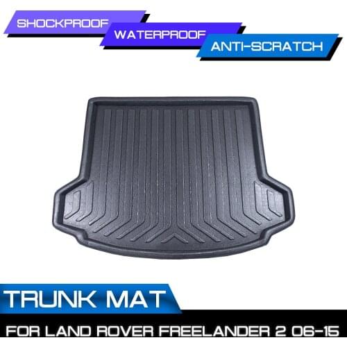 Car Rear Trunk Boot Mat Waterproof Floor Mats Carpet Anti Mud Tray Cargo Liner For Land Rover Freelander 2 2006-2015
