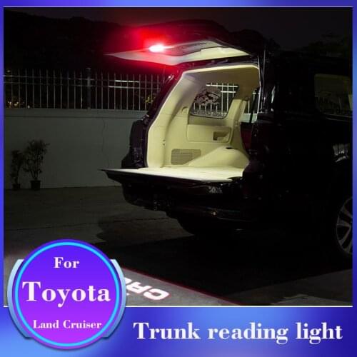 For Toyota Land Cruiser Trunk Reading Light LC200 Rear Tail Box Warning Light Lllumination Lamp Decoration Refit Accessories