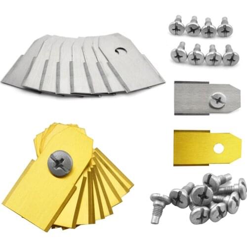 Stainless Steel Mowing Blade 30 Pack Robotic Mower Blades 0.6mm With Screws For Husqvarna Automower 35X18X0.6mm #WO