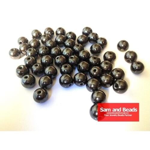 50Pcs/Lot Magnetic Hematite Beads For Handmade Bracelets Free Shipping Wholesae 8MM High Quality