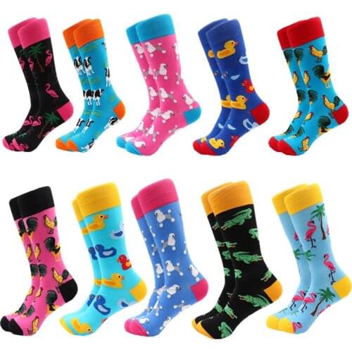 Fashion Happy Socks Man Women Ladies Girls Cotton Soft Beautiful Curve Men Funny Boys