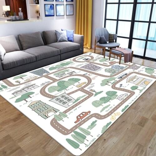 Soft Flannel Carpet Kids Anti Slip Play Floor Mat Toys For Children Bedroom Game Area Rug Baby Room Gamer Crawling Large Carpets
