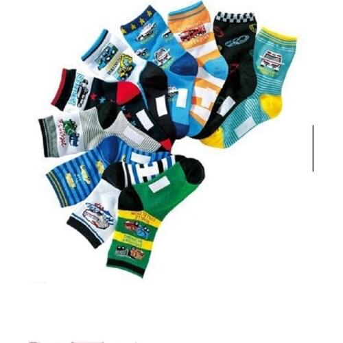NEW man car socks Children socks, Cotton socks cartoon car boy socks two size 10 colors /lot