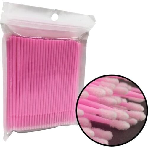Hot Cotton Swab Brush Disposable Applicator Swab for Eyelash Extension Mascara Brush Eye Makeup Glue Remove Tool Accessories