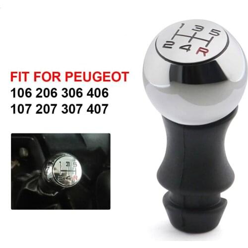 Fit For Peugeot Gear Head Shift Handball Plating Gear shift Knob5/6 speed