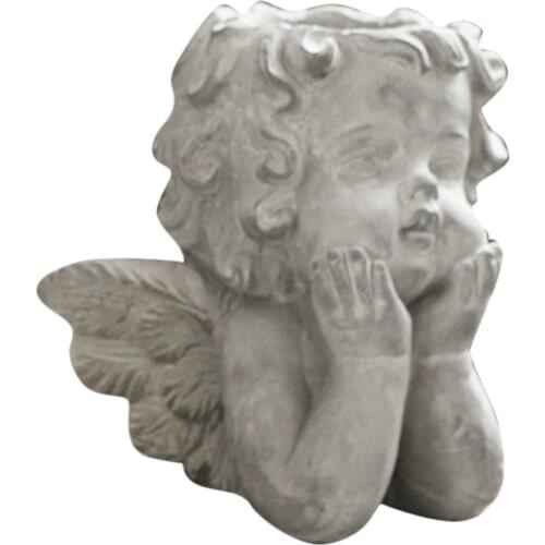 Nordic Cement Baby Angel Flower Pot Succulent Plants Holder Home Garden Desktop Art Vase Decorations