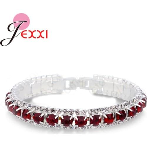 Last Design 925 Sterling Silve Women Classic Jewelry Clear Cubic Zircon Bracelet& Bangle Wholesale Charming Girl Gift