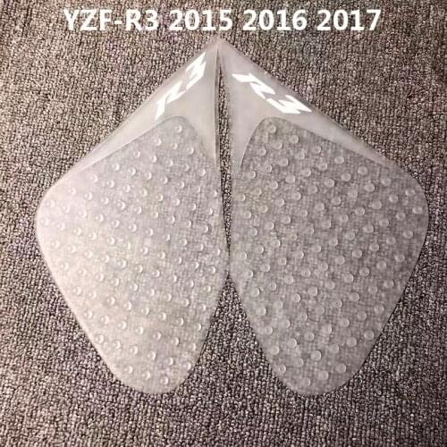 For Yamaha R3 2015 2016 2017 YZF-R3 Motorcycle Anti slip Tank Pad Protector Stickers Side Gas Knee Grip Traction Pads Stickers