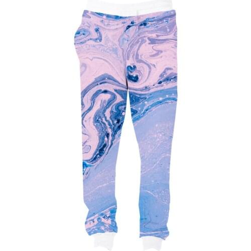 REAL American US SIZE Marble 3D Sublimation Print String Jogger Sweat Pants plus size 4XL 5XL