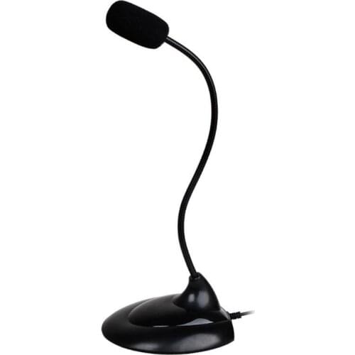 SM-008 Adjustable Computer Microphone Gaming Chatting Speech Mic with Control Switch for PC Laptop Desktop Computers QW