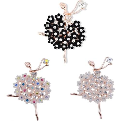 SHARPPIN Brooches Girl On Clothes