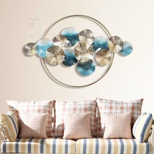 Modern European Wrought Iron Pendant Wall Decoration Living Room Background Wall Porch Metal Wall Decoration Creative