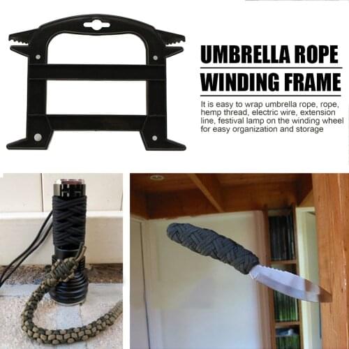 Outdoor Paracord Winder Lanyard Ladder Spool Holder Fishing Line Cable Parachute Camping Portable Outdoor Elements