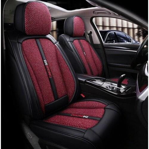 Universal Linen Car seat cover for Volkswagen golf 4 golf 5 passat protective Covers fit for SUV Sedan Auto interior accessories