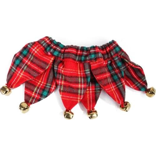 Christmas Pet Dog Bandana Plaid Adjustable Dog Bandana Scarf Collar Pets Costume Accessories for Small Medium Dogs Pet Supplies