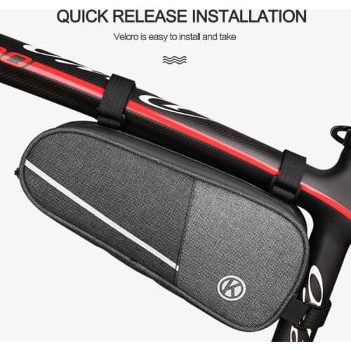 Rainproof Bicycle Bag Frame Front Top Tube Cycling Bag Reflective Phone Case Bag MTB Bike Accessories