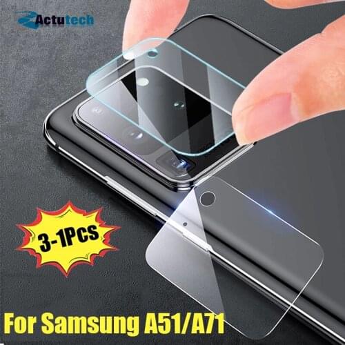 Glass Protector Film for Samsung S21 S20 FE A51 A71 A41 A31 A11 A50 A70 S20 Ultra S10 Tempered Glas Rear Camera Lens On A71 Case
