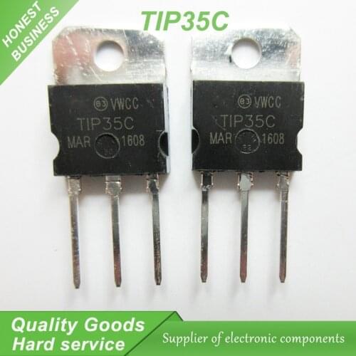 10PCS TIP35C TP35 TO-218 Bipolar Transistors - BJT 25A 100V 125W NPN new original
