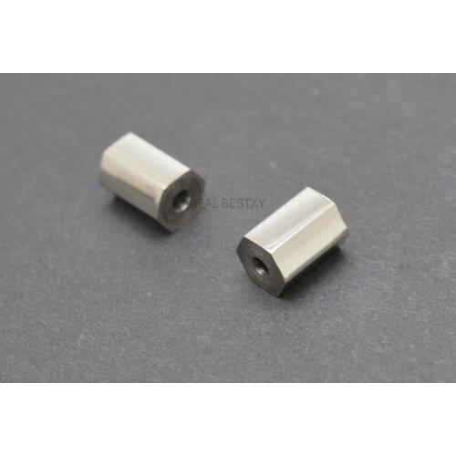 10pcs/lot 316 Stainless Steel Hexagonal Charm Beads Accessories for Bracelet Making Hexagon Beads for Jewelry Making DIY Sale