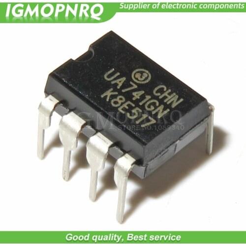 10pcs UA741CN UA741 LM741 op amp compensation type DIP-8 New Original