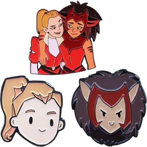 She-Ra and the Princesses of Power Catra Enamel Pins Brooch Collect Fun Anime Metal Cartoon Lapel Badges Fashion Jewelry Gifts