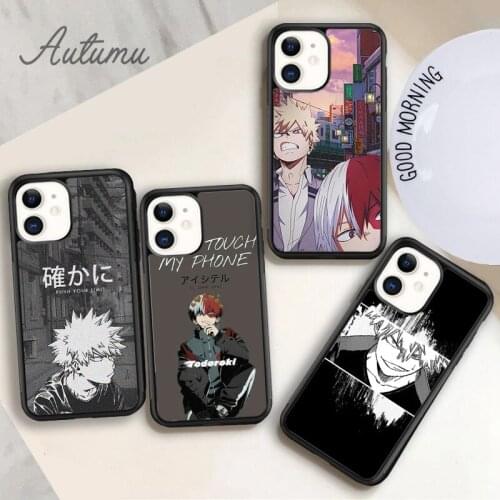 My hero Bakugou Todoroki Deku Phone Case for iPhone 11 12 Pro Max mini X XR XS SE 2020 5 6S 7 8 Plus Samsung Galaxy S9 S10 Cover