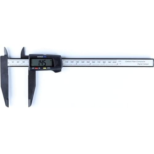 200mm Long Jaw Digital Electronic Caliper Durable Carbon Fiber Vernier Caliper mm/inch LCD Large Diameter Calipers Measure Tools
