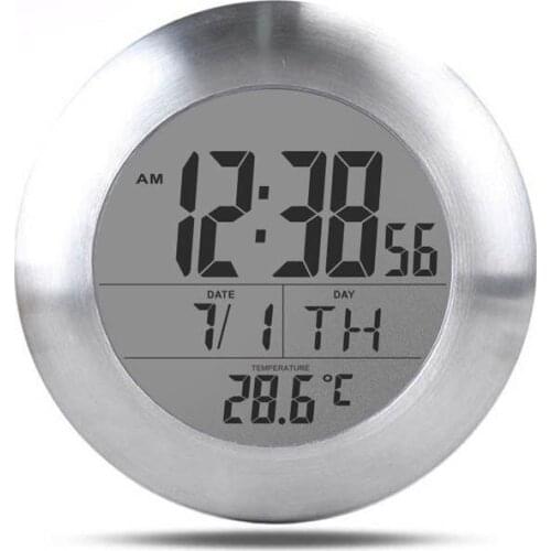 Hot LED Digital Suction Cup Bathroom Wall Clock Waterproof Shower Clock Timer Temperature Wall Clocks Kitchen Timer Plastic