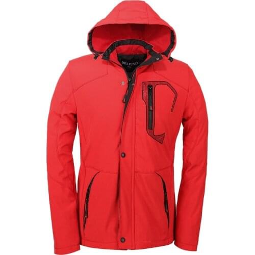 Delpino New Season Men 'S Water and Windproof Hooded Softshell Coats 434274960