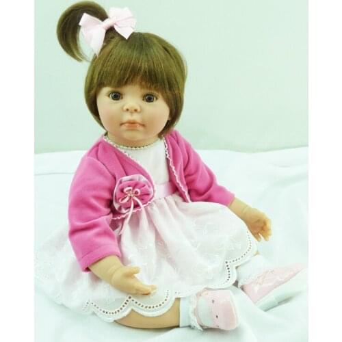 Kids Toys Soft Vinyl Silicone Lifelike Newborn Baby Dolls Toy Handmade Realistic Alive Doll for Girls and Boys Dolls Collection