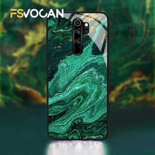 Emerald Green Jade Stone Pattern Phone Case For Xiaomi Redmi POCO Note 10 9 8 Pro Max 8T 9S 8A 9A 9C X3 NFC M3 F3 Gold Glitter