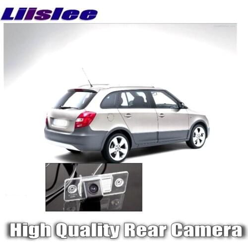 LiisLee Car Reversing image Camera For Skoda Fabia 5J MK2 MK1 2007~2014 Night Vision HD WaterProof Dedicated Rear View back CAM