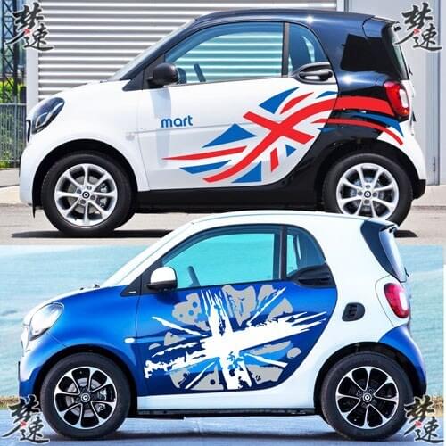 Beautiful UK Britain National Flag Sticker For Smart Fortwo Z2CA600
