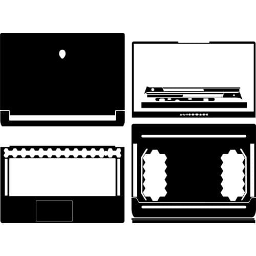 Carbon fiber Laptop Sticker Decal Skin Cover Protector for Dell Alienware X15 R1 15" 2021 release