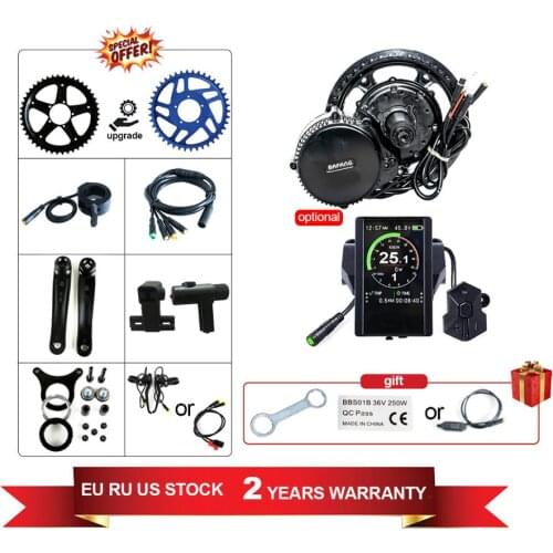 New Arrival Bafang BBS01 36V 250W Bafang Motor BBS01B Mrank Motor Eletric Bicycles Ebike Kits MM G340.250