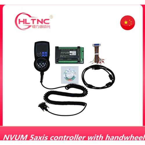 NVUM 5axis CNC Controller 200KHZ MACH3 USB with Handwheel for cnc router control