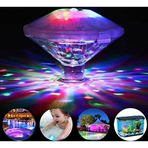 Floating Underwater Light RGB Submersible LED Disco Party Light Glow Show Swimming Pool Hot Tub Spa Jacuzzi Inflable Pool Lights