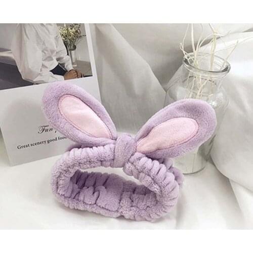 Rabbit Ears Hairband Head Band Party Gift Headdress Hair Accessorie Makeup Tools Make Up Wash Face Cosmetic Headband Hair Band