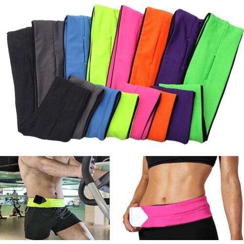 Professional Running Waist Bag Men Women Gym Yoga Sports Bag Trail Invisible Mobile Phone Money Running Belt Fanny Waist Pack