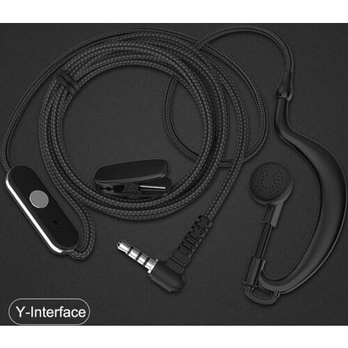 Walkie Talkie Earpiece Mic PTT Headset Walkie Talkie Earphone Headphone For Yaesu Vertex Standard Radio VERTEX STANDARD LINTON
