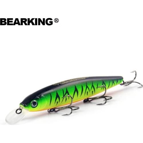Bearking Bk17-M130 Fishing Lure 1PC Minnow 25g 130mm 1.3 - 2m Depth Wobbling Minnow Lure Hard Bait Fishing Wobblers 10 Colors