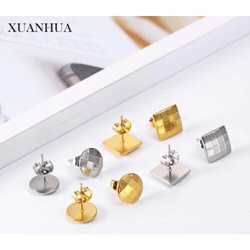 XUANHUA Stud Earrings For Women Charm Stainless Steel Jewelry Woman Vogue 2019 Fine Jewelry Accessories Bohemian Mass Effect