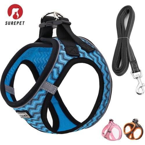 Dog Harness Step-in Breathable Puppy Cat Dog Vest Harnesses for Small Medium Dogs