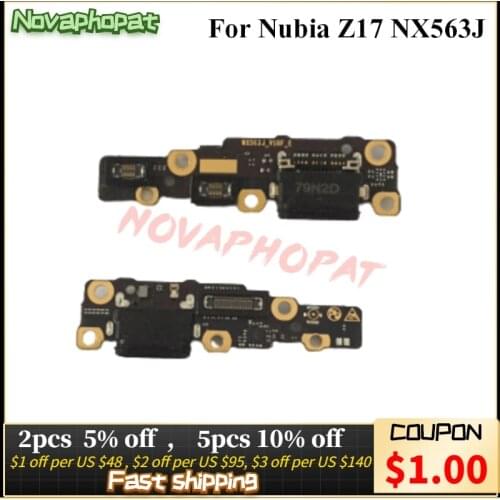 Novaphopat For ZTE Nubia Z17 NX563J NX563H / Z17mini NX569J USB Dock Charger Charging Port Flex Cable Board