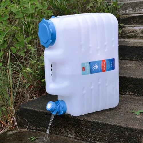 Outdoor Water Storage Bucket Portable Driving Water Container Camping Tank Container with Faucet 5/7.5/10/10.5/15L Capacity