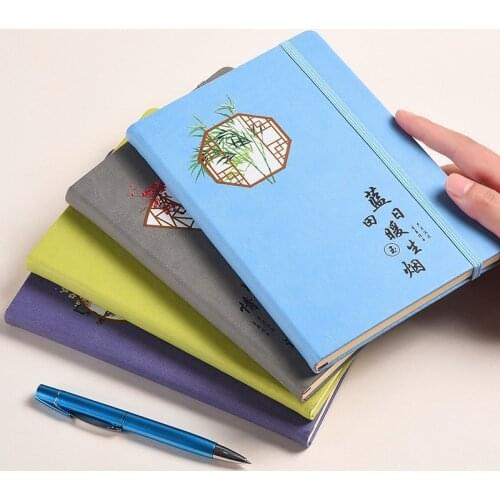 Factory Wholesale Chinese Style Bandage Notebook A5 Size Journals Student Diary Ancient Hand Book Simple Agenda Planner Notepads